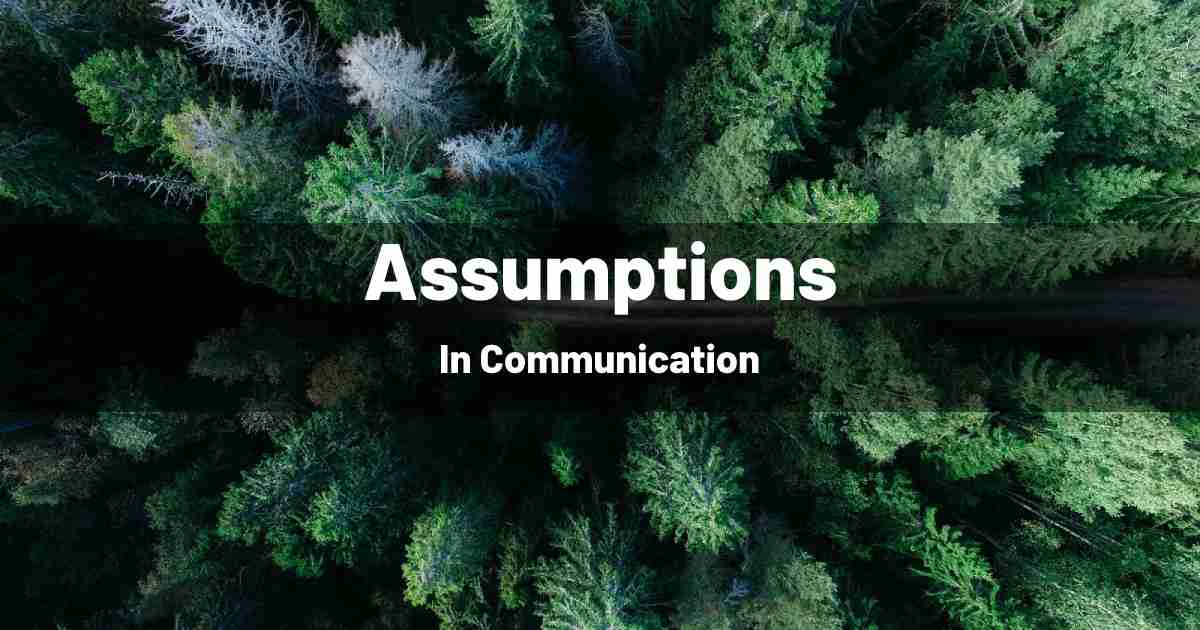 Assumptions In Communication
