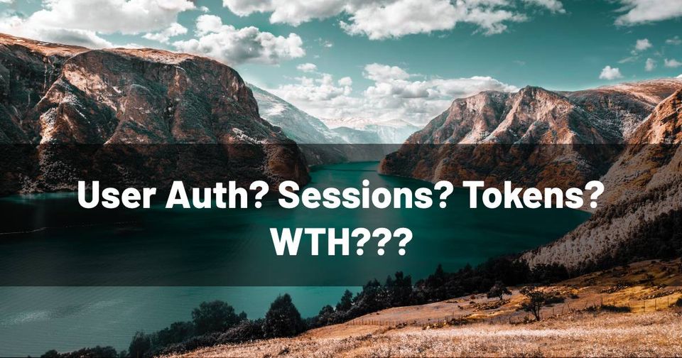 User Auth? Sessions? Tokens? WTH?